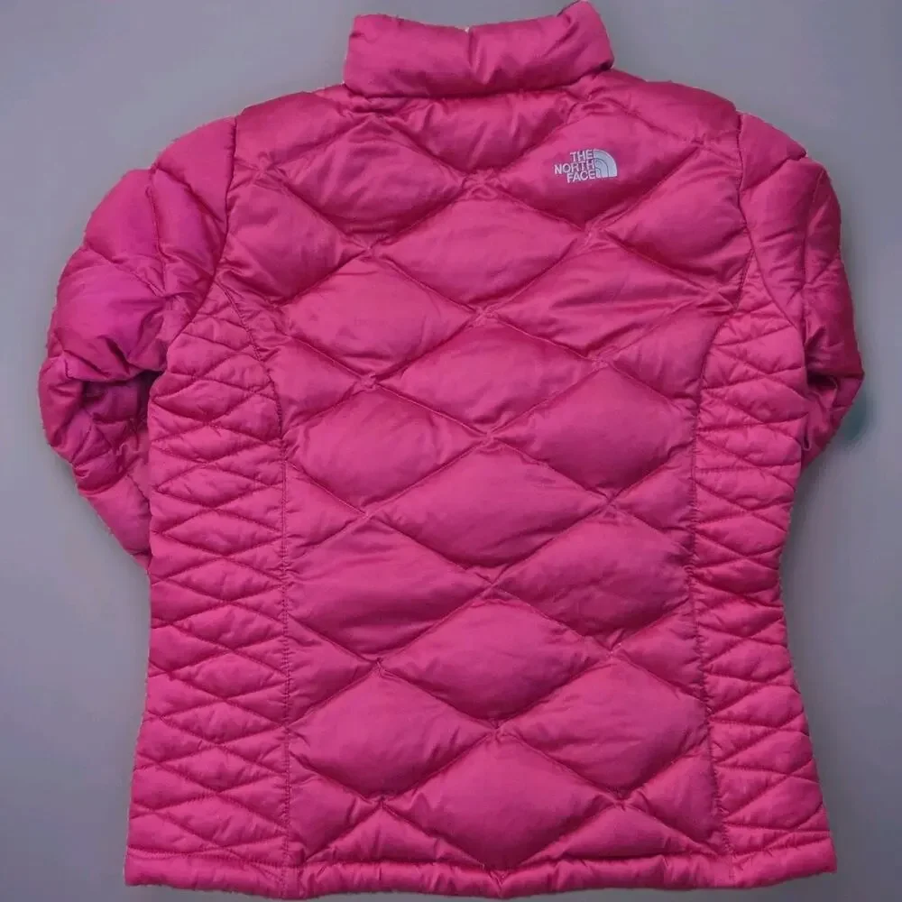 The North Face Girls XL 18 Goose Down Barbie Pink Puffer Jacket Coat‎ 550
